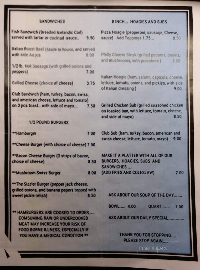 Neighbors Tavern - Jeannette, PA menu_pic