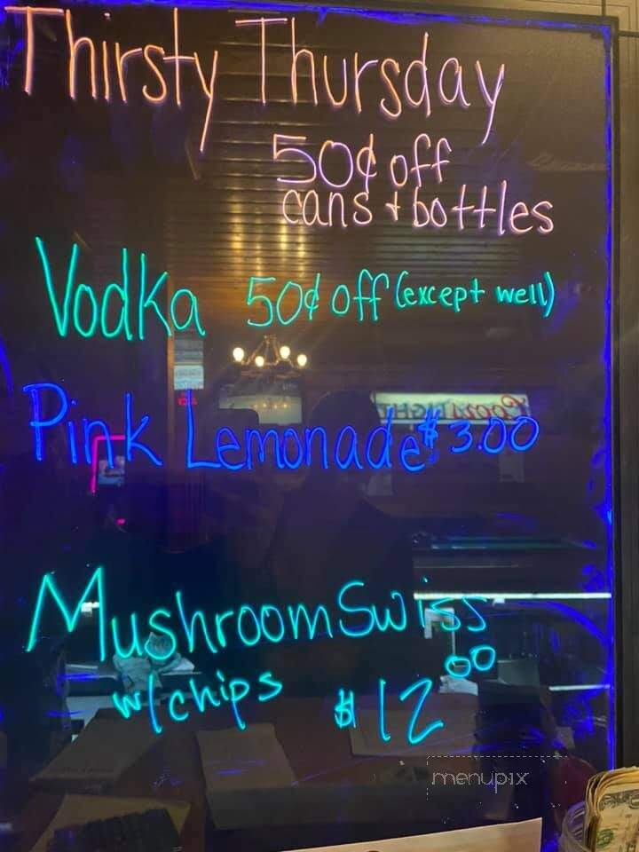 Frontier Club - Three Forks, MT menu_pic