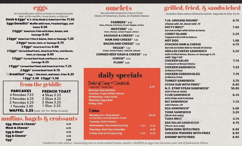 D's Colonial Cafe - Highland, MI menu_pic