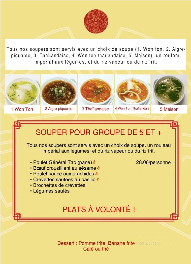 Resto Etoile D'Orient - Saint-Hyacinthe, QC menu_pic