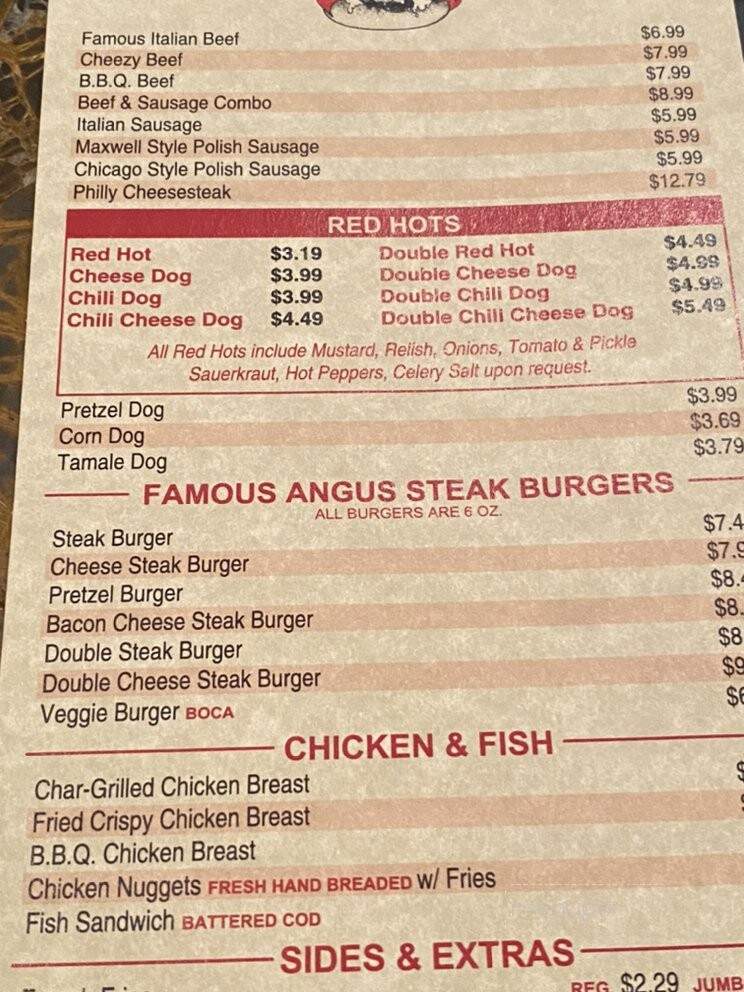 Teddy's Red Hots - Downers Grove, IL menu_pic
