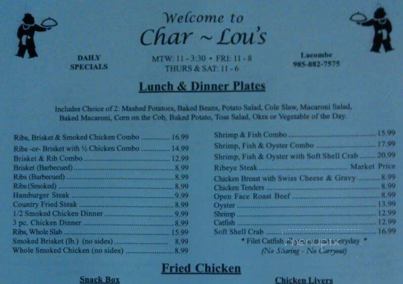 Char Lou's - Lacombe, LA