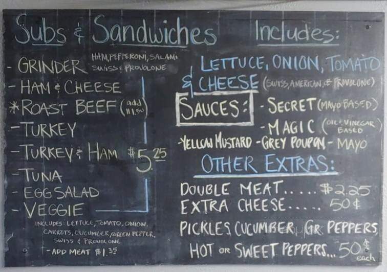 Grinder's Deli - Austin, MN menu_pic