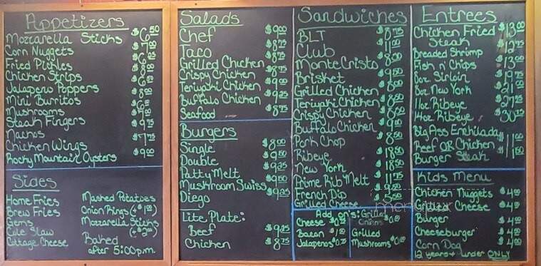Grand Bar - Roundup, MT menu_pic