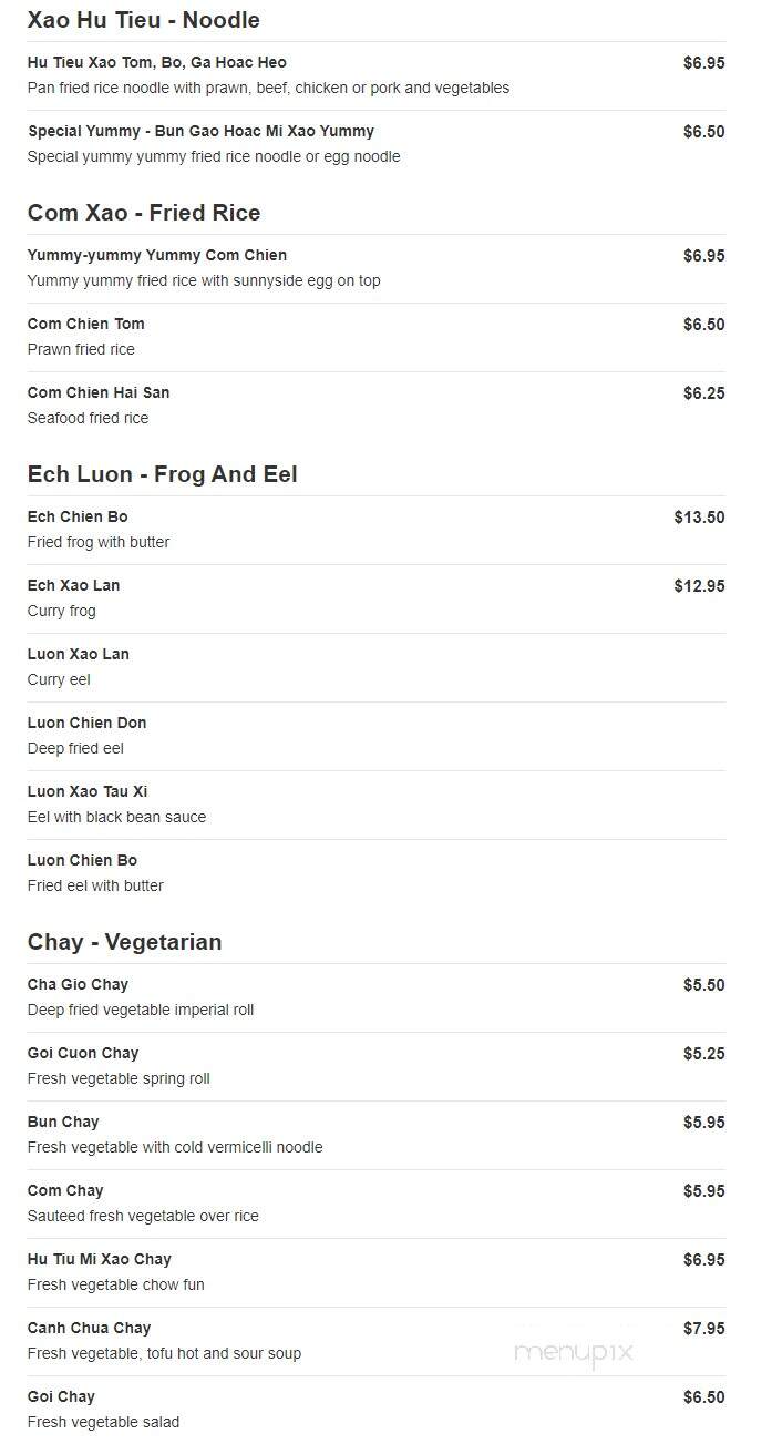 Yummy Yummy - Saddle Brook, NJ menu_pic
