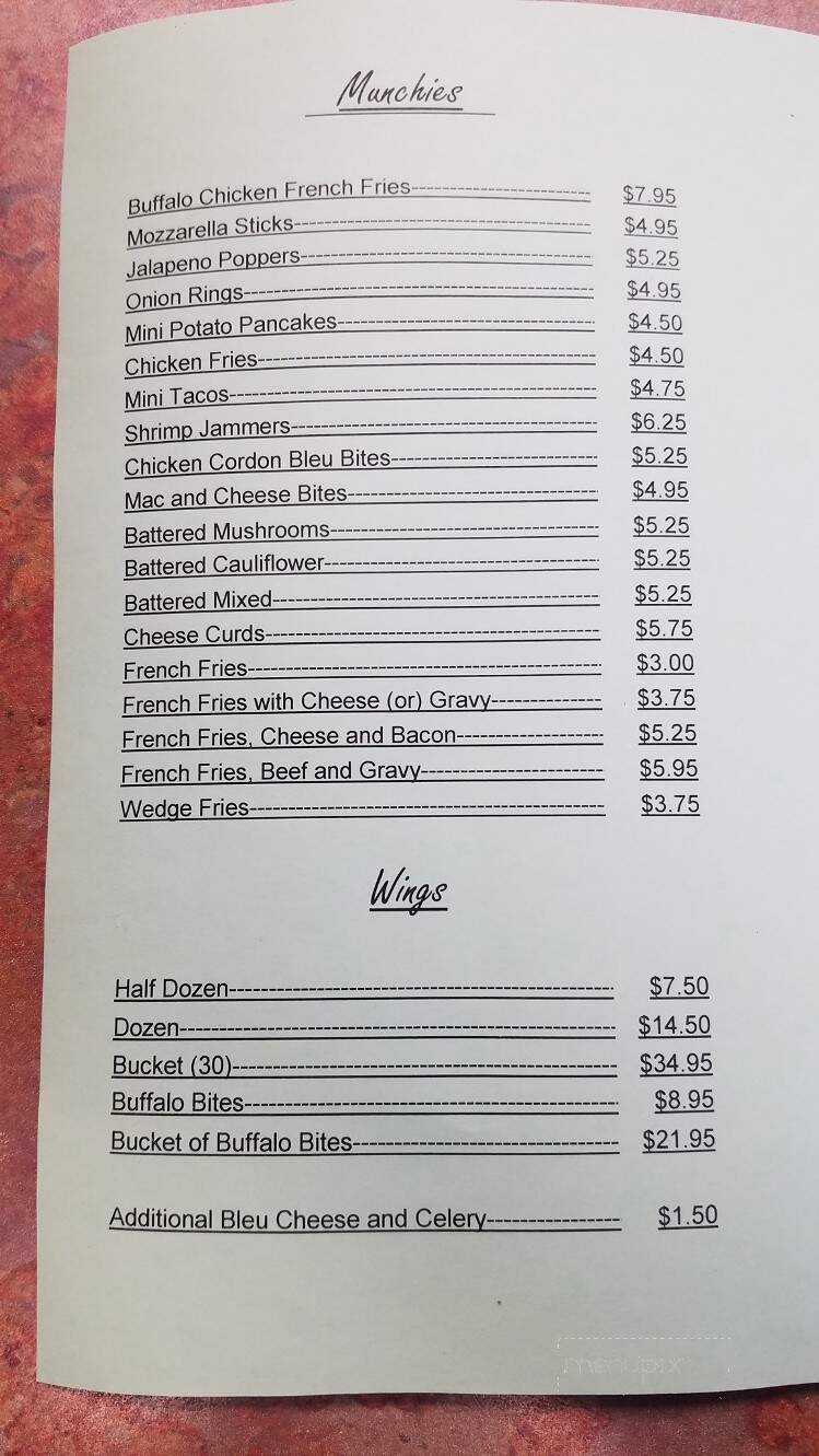 Shady Side Tavern - Dallas, PA menu_pic