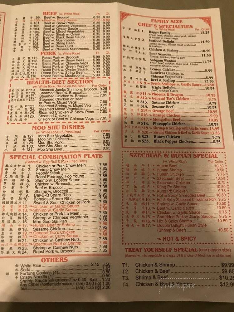 China King Chinese Restaurant - Greenwood, SC menu_pic