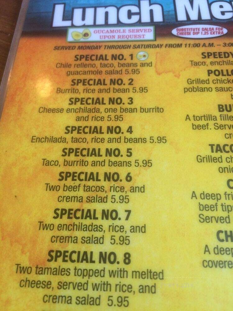 La Loma Mexican Restaurant - Hendersonville, TN menu_pic