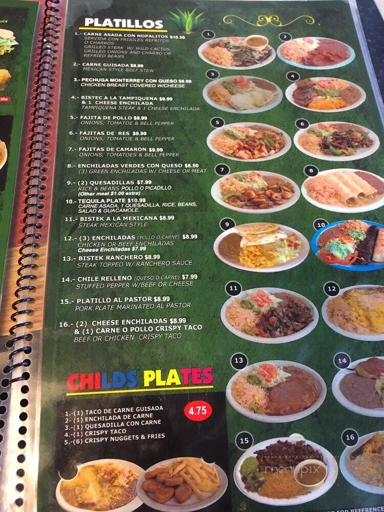 Taqueria Tequila Jalisco - San Antonio, TX menu_pic