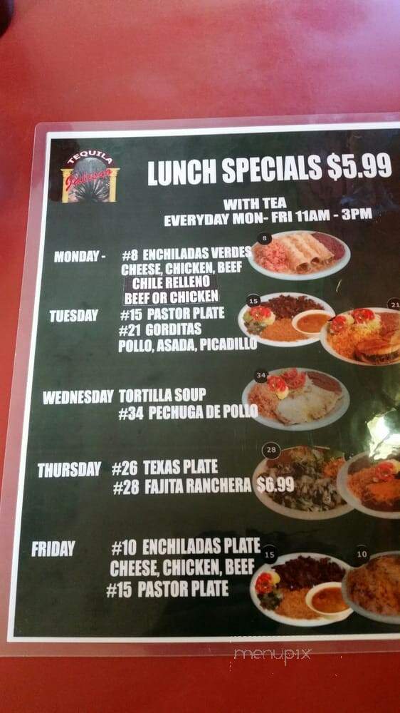 Taqueria Tequila Jalisco - San Antonio, TX menu_pic