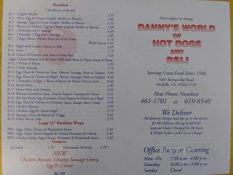 Danny's Hot Dogs - Norfolk, VA
