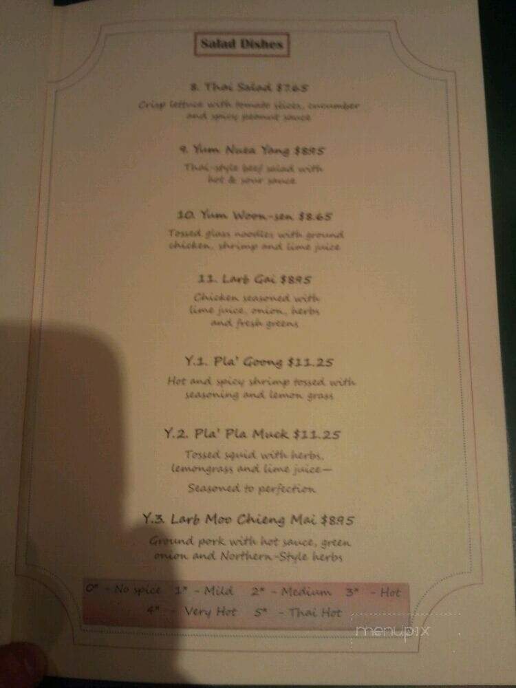 Thai On First - Spokane, WA menu_pic