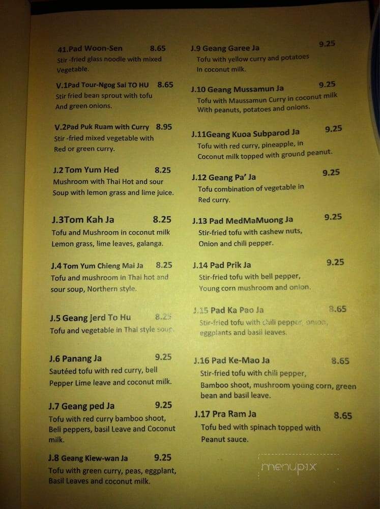 Thai On First - Spokane, WA menu_pic