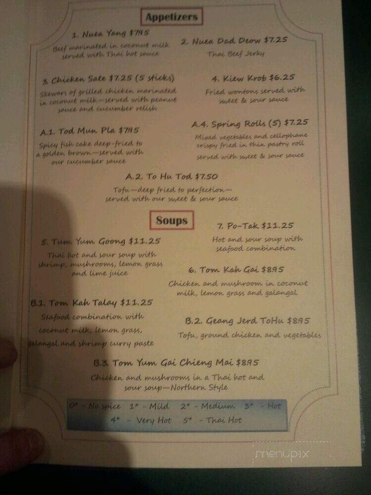 Thai On First - Spokane, WA menu_pic
