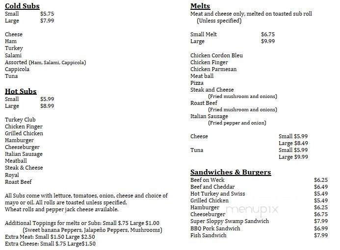 Wolcottsville Inn - Akron, NY menu_pic
