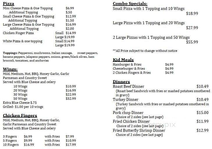 Wolcottsville Inn - Akron, NY menu_pic