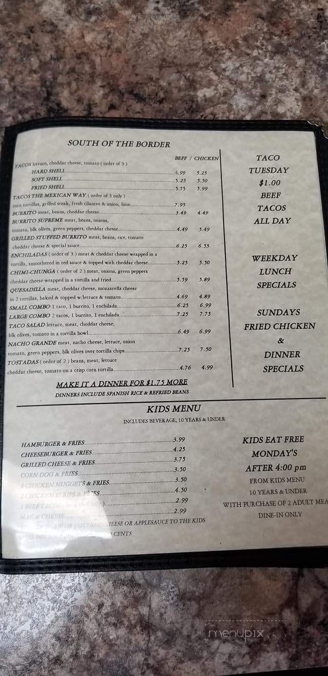 Andrea's Place - Alpha, IL menu_pic