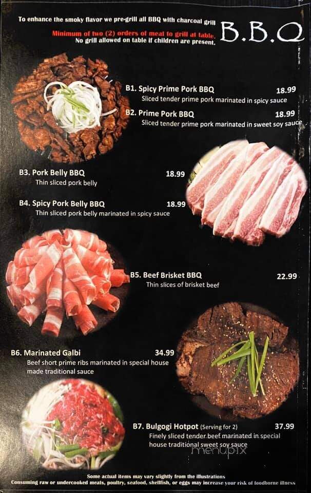 Grammy Karaoke Korean BBQ Restaurant - Virginia Beach, VA menu_pic