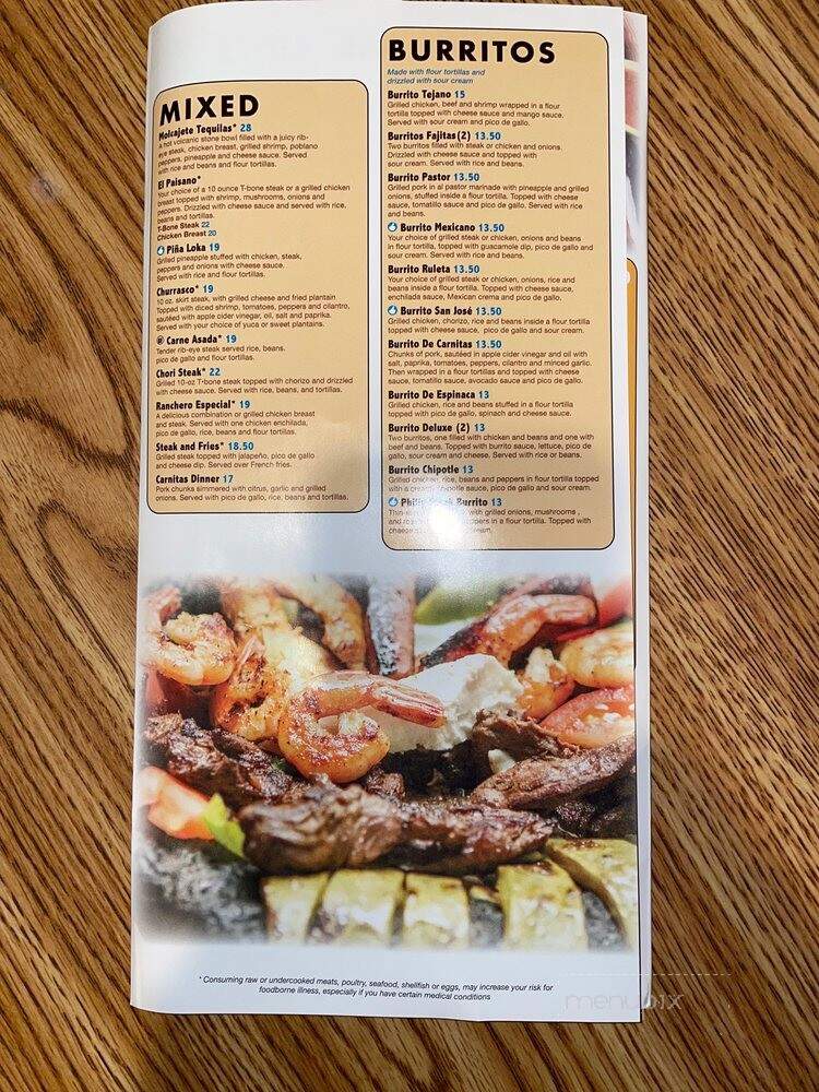 3 Tequilas - Kill Devil Hills, NC menu_pic