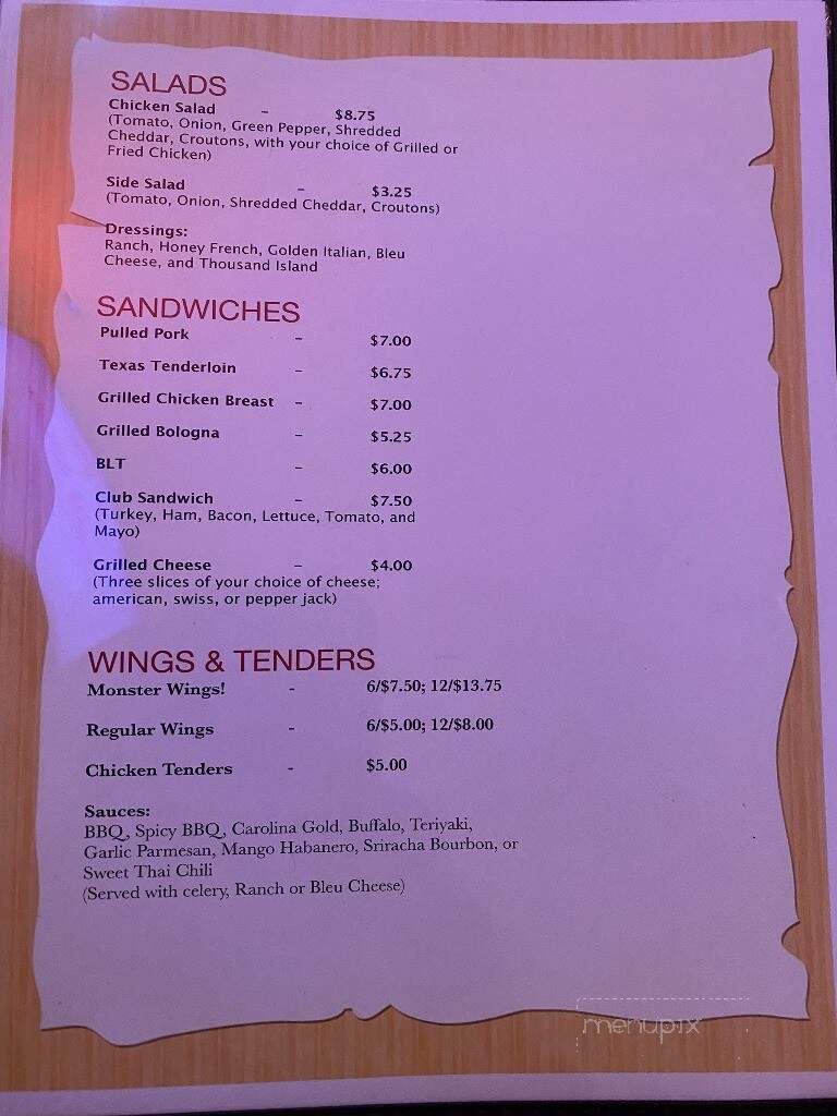 Wagner's Tavern - Chillicothe, OH menu_pic