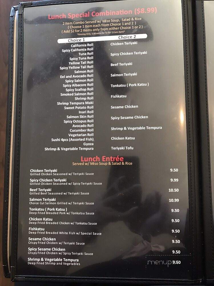 Sushi Time - Seaside, CA menu_pic