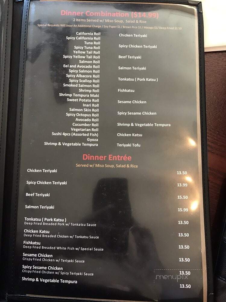 Sushi Time - Seaside, CA menu_pic