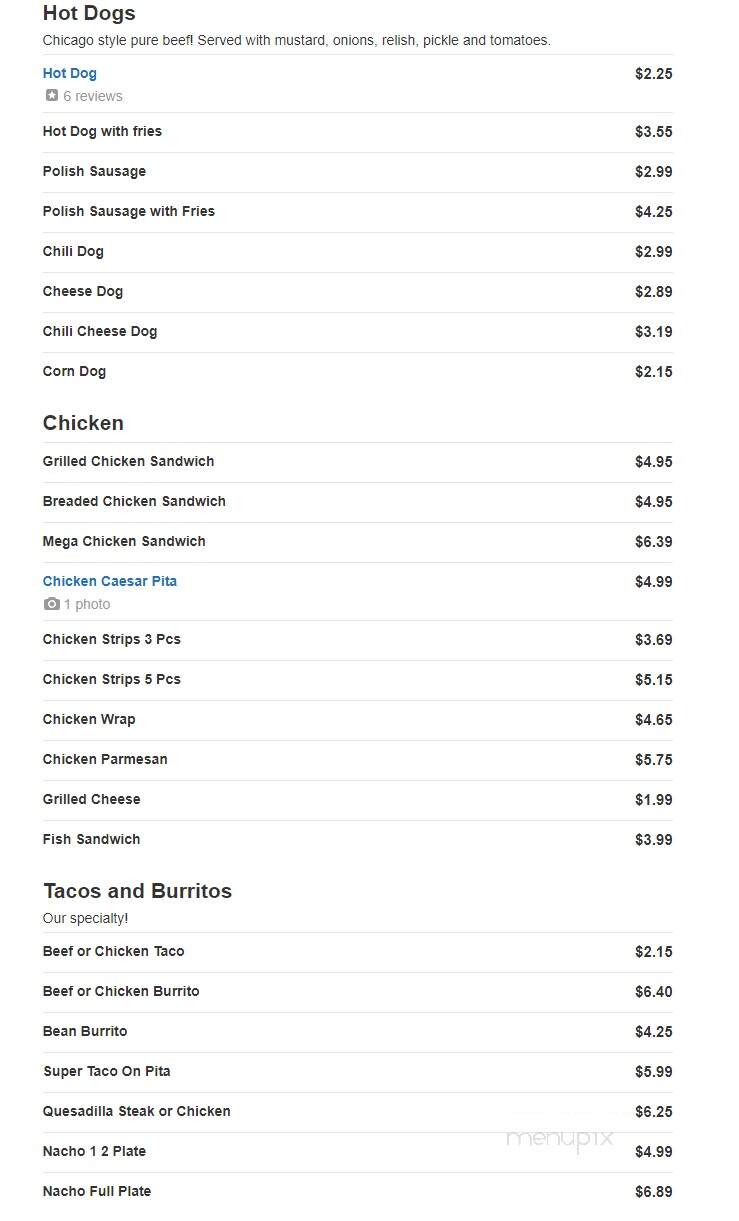 Tastee Bite - Plano, IL menu_pic