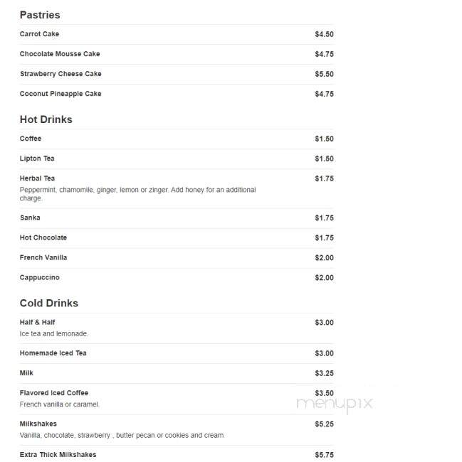 Jimbo's Hamburger Palace - Bronx, NY menu_pic