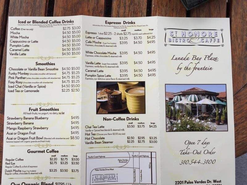 St Honore French Bakery - Palos Verdes Estates, CA menu_pic
