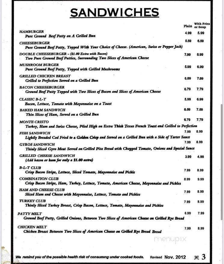 Red Apple Family Restaurant - Wausau, WI menu_pic