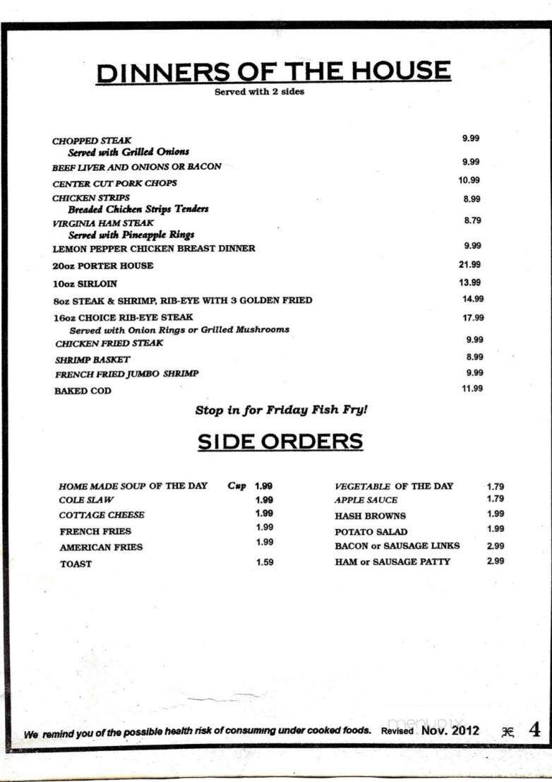 Red Apple Family Restaurant - Wausau, WI menu_pic