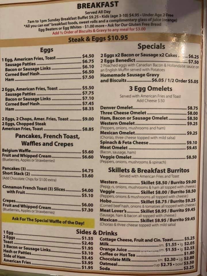 Whistle Stop Cafe - Diamond, IL menu_pic