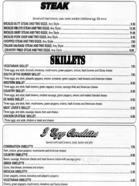 De Mar's Coffee Shop Restaurant - Blue Island, IL menu_pic