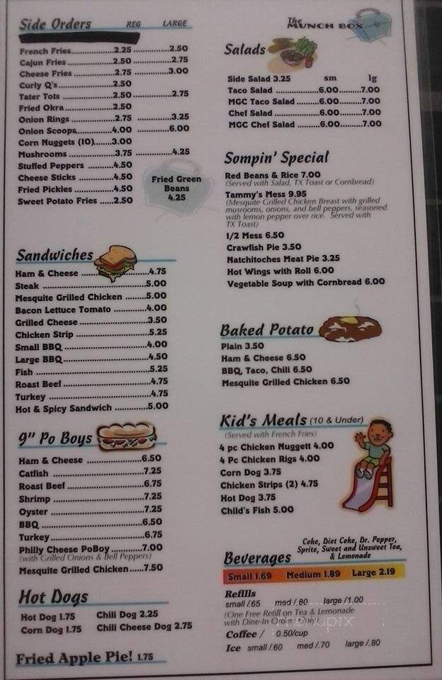 Munch Box - Saline, LA menu_pic