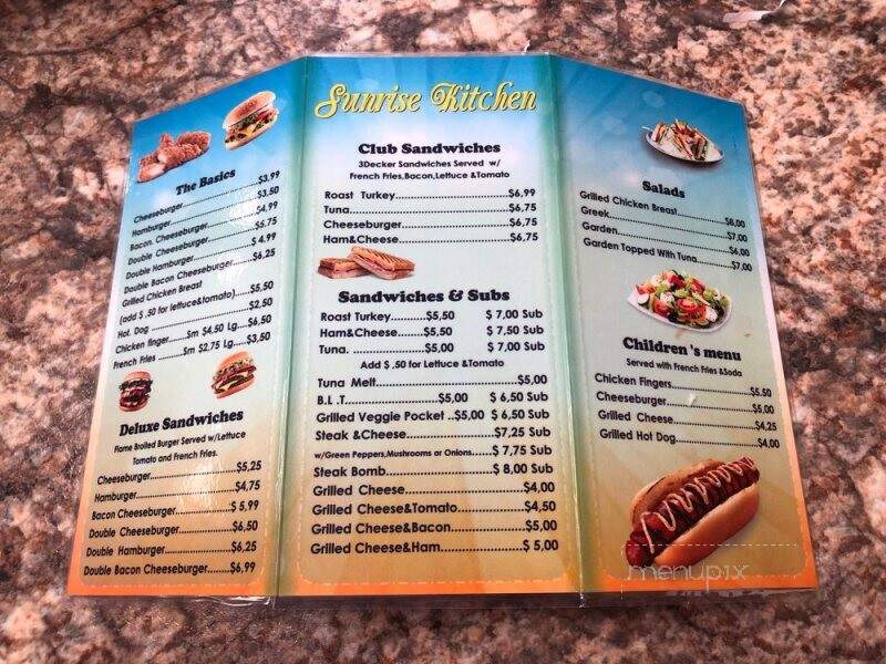 Peter's Sunrise Restaurant - Everett, MA menu_pic