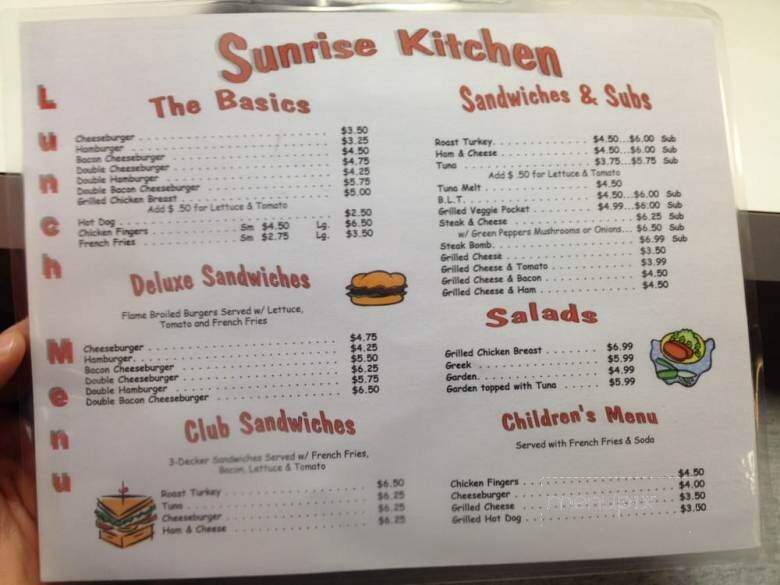 Peter's Sunrise Restaurant - Everett, MA menu_pic