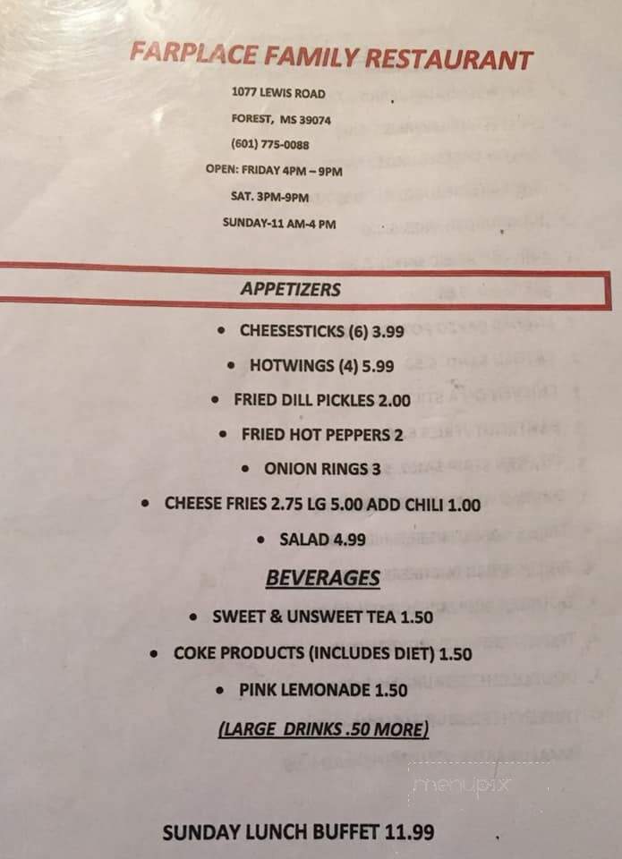 Far-Place - Lake, MS menu_pic
