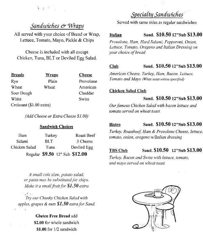 Little Bistro - Liberty, SC menu_pic