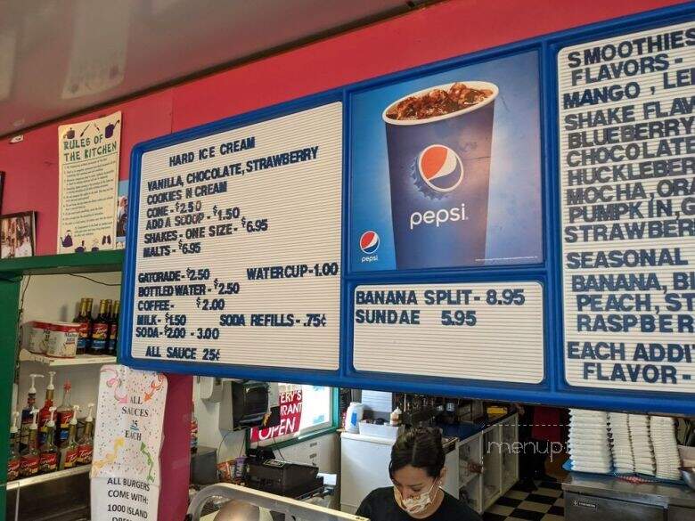 Blustery's Restaurant - Vantage, WA menu_pic