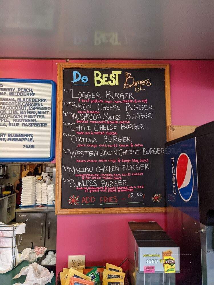 Blustery's Restaurant - Vantage, WA menu_pic