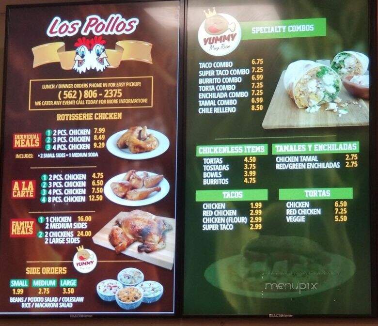 Los Pollos 3 - Downey, CA menu_pic