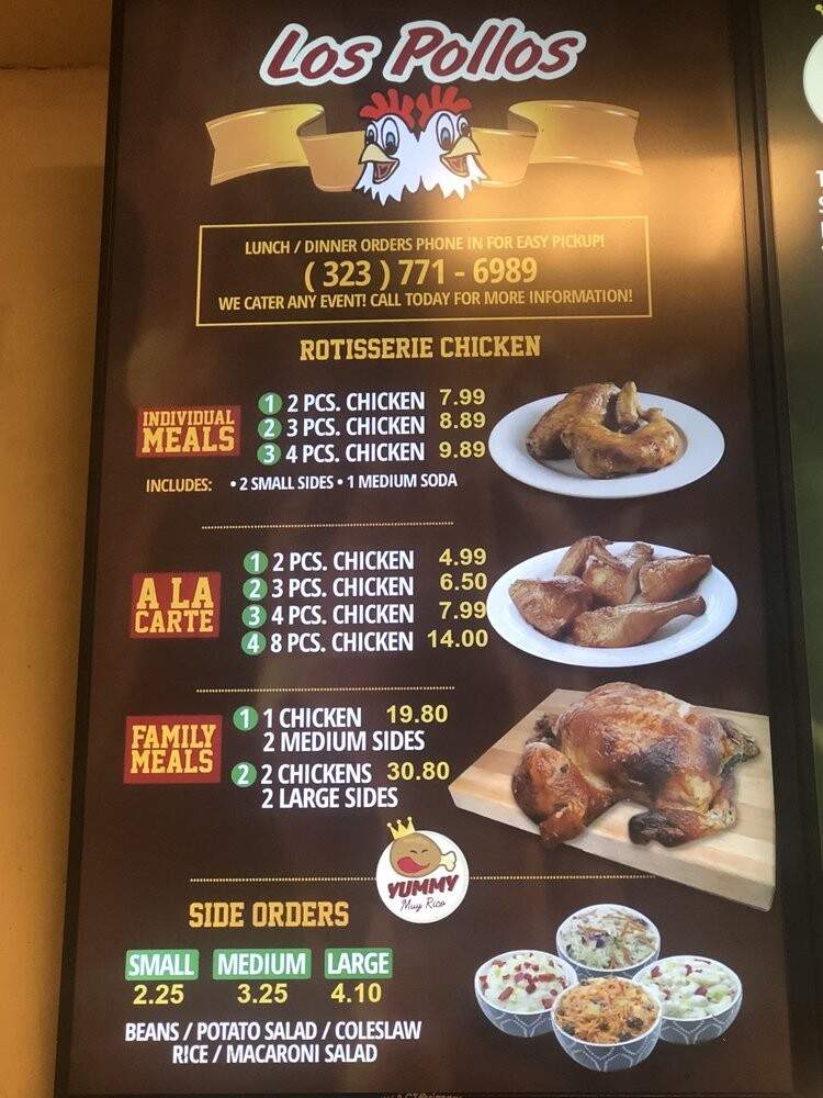 Los Pollos 3 - Downey, CA menu_pic