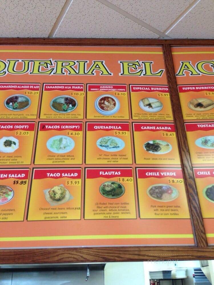El Agave - Oakdale, CA menu_pic