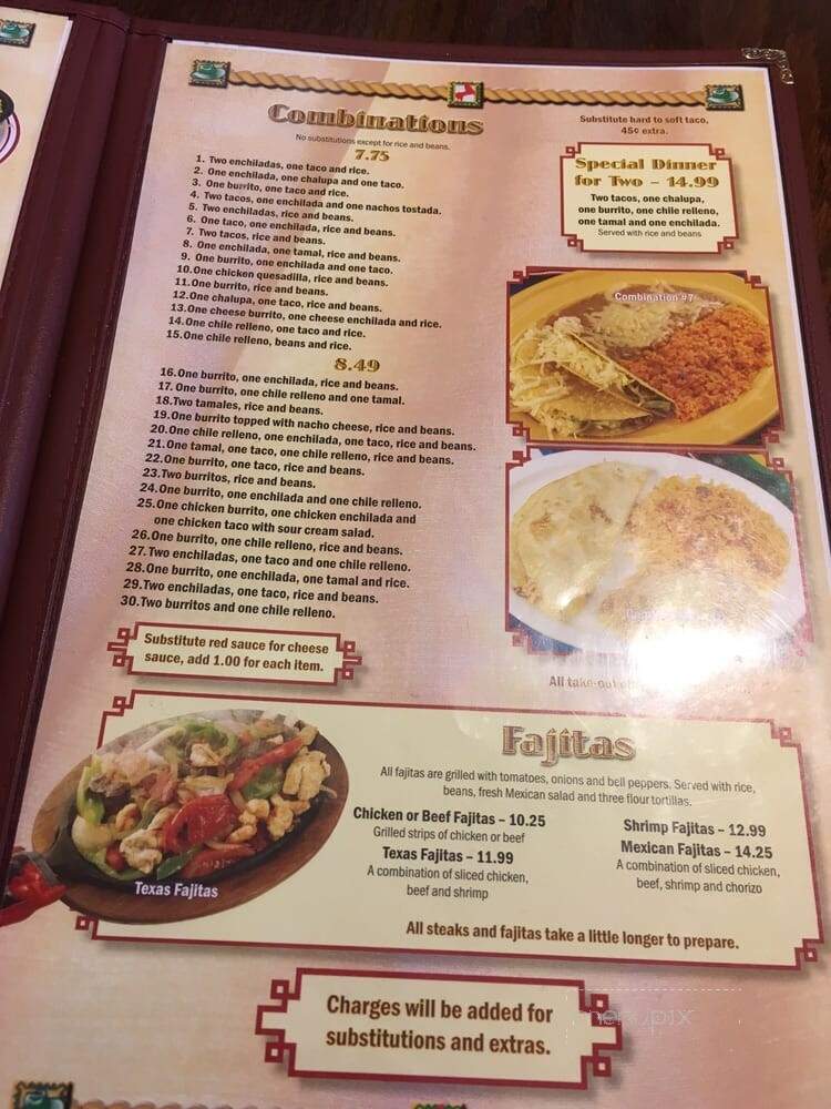 Los Caballeros - Oak Ridge, TN menu_pic