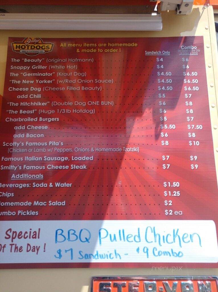 Scooty's BBQ - Metamora, IN menu_pic
