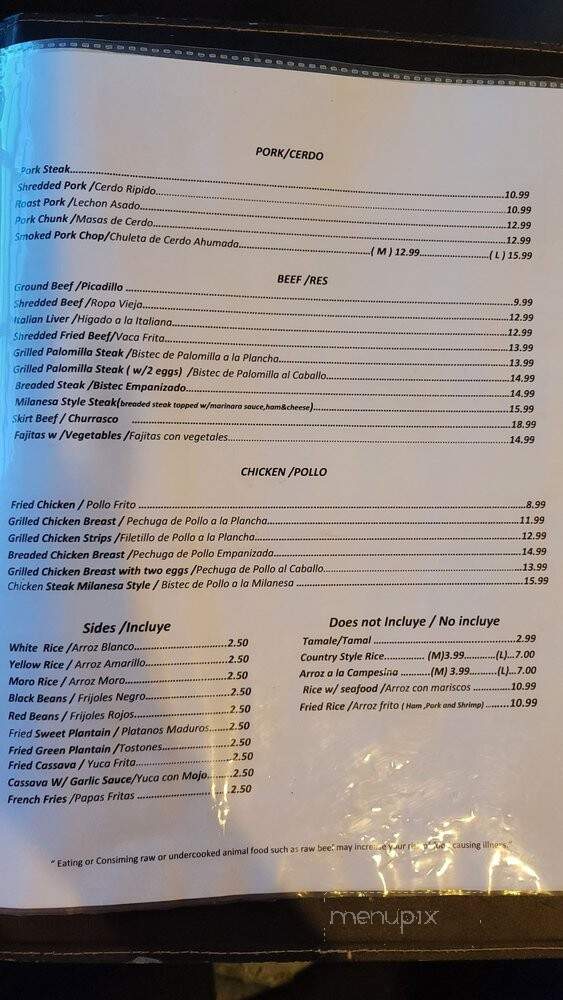 Meson Camagueyano - Cape Coral, FL menu_pic