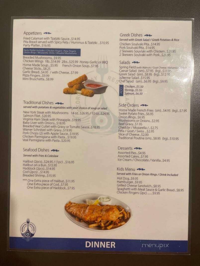 Georgian Family Restaurant - Collingwood, ON menu_pic
