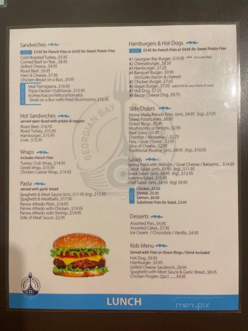 Georgian Family Restaurant - Collingwood, ON menu_pic