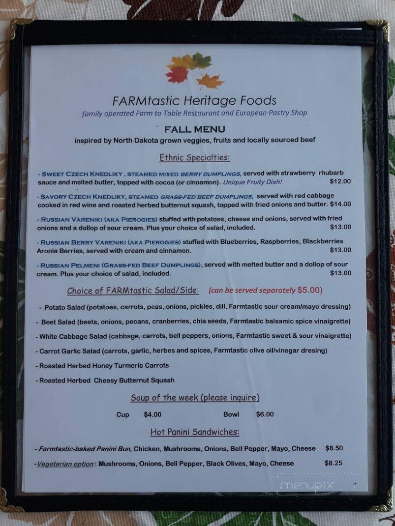 FARMtastic Heritage Foods Hub - Anamoose, ND menu_pic