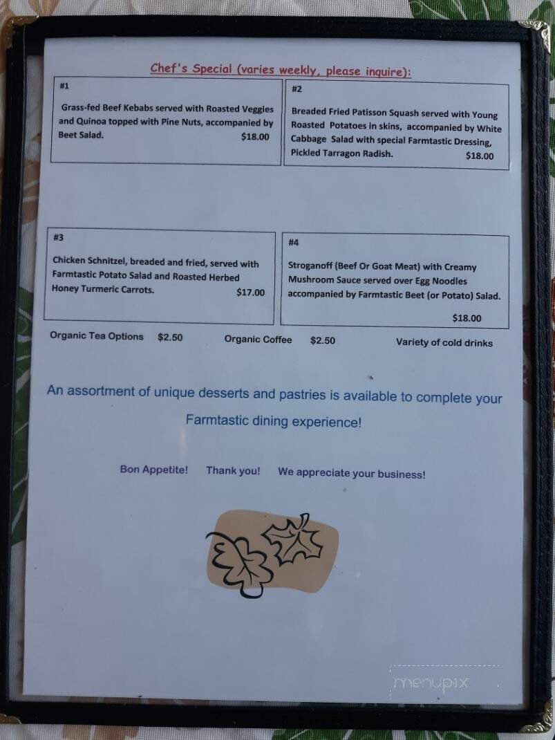 FARMtastic Heritage Foods Hub - Anamoose, ND menu_pic